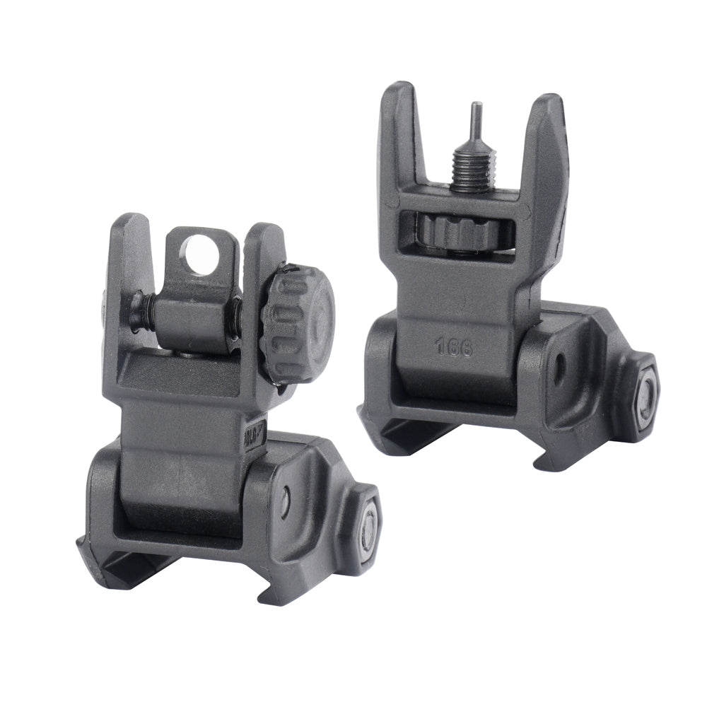 DLG Tactical - Low Profile Sight Set - Black - DLG-166