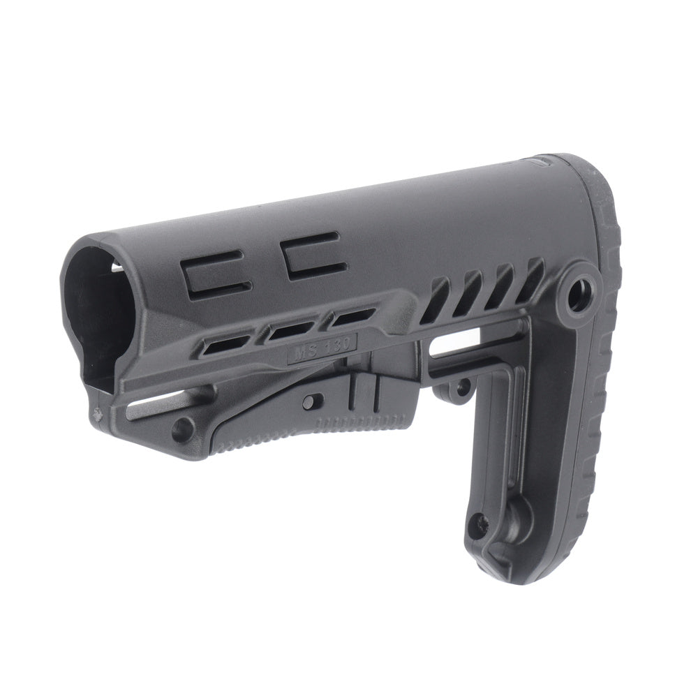 DLG Tactical - Telescopic Buttstock TBS Compact - Mil-Spec - Polymer - Black - DLG-130-BLK