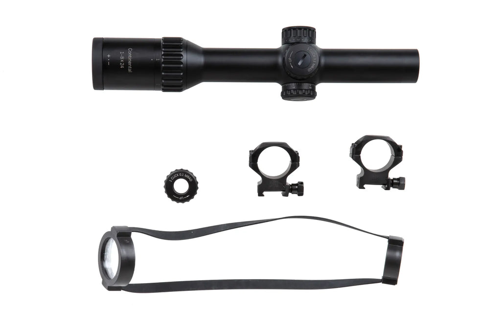 LPVO Vector Optics CONTINENTAL X8 1-8X24I ED FIBER spotting scope Black