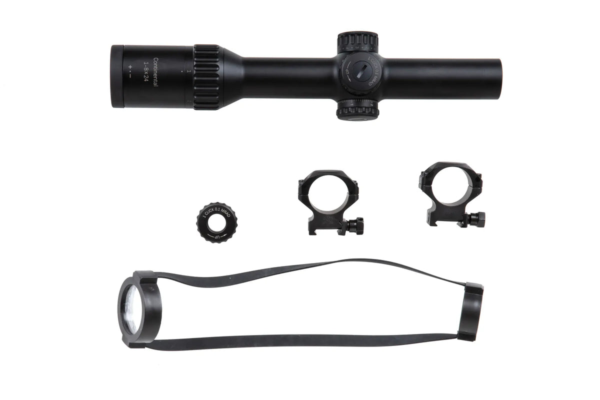 LPVO Vector Optics CONTINENTAL X8 1-8X24I ED FIBER spotting scope Black