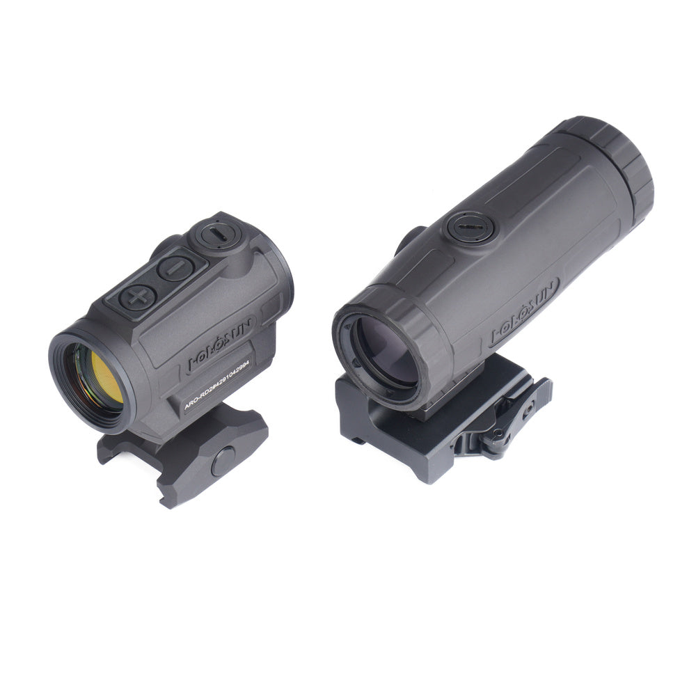 Holosun - Collimator Set ARO-CORE-RD2 with HM3X Magnifier - RDS 2 MOA - Black - ARO-RD2-HM3X-SET