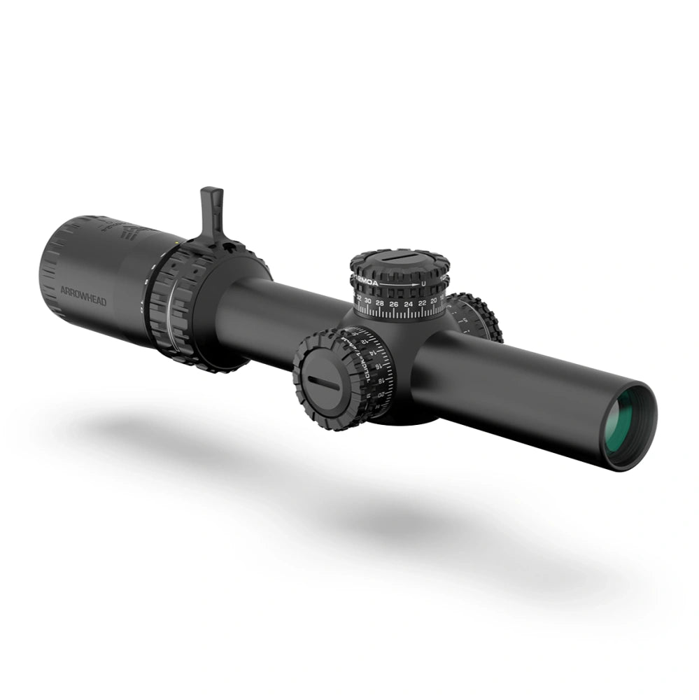 Swampfox Optics - LPVO Rifle Scope Arrowhead SFP - 1-10x - Guerilla DOT MIL Red - Black - ARH11024-RL