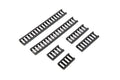Set of RIS rail covering panels - black