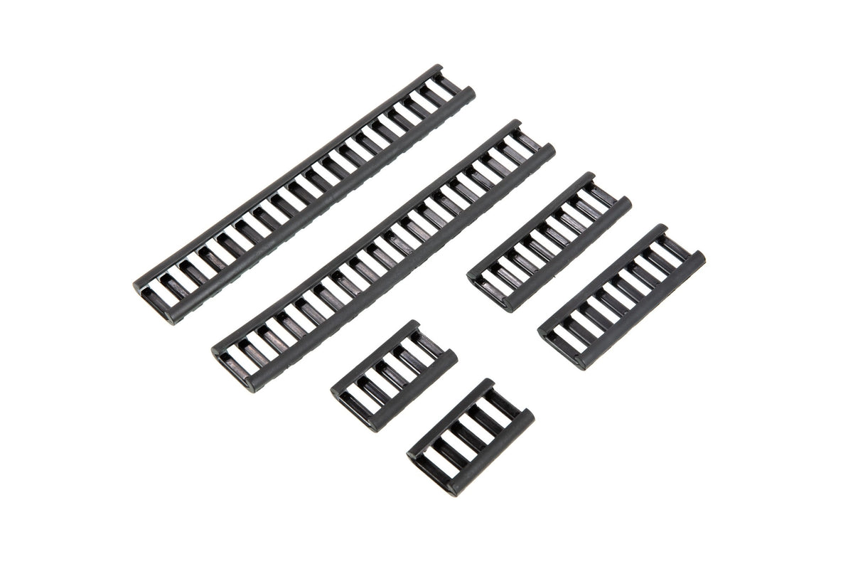 Set of RIS rail covering panels - black