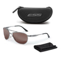 ESS - Ballistic Sunglasses InVINCEible Aviator - Gunmetal - Mirrored Whiskey - EE4062-06