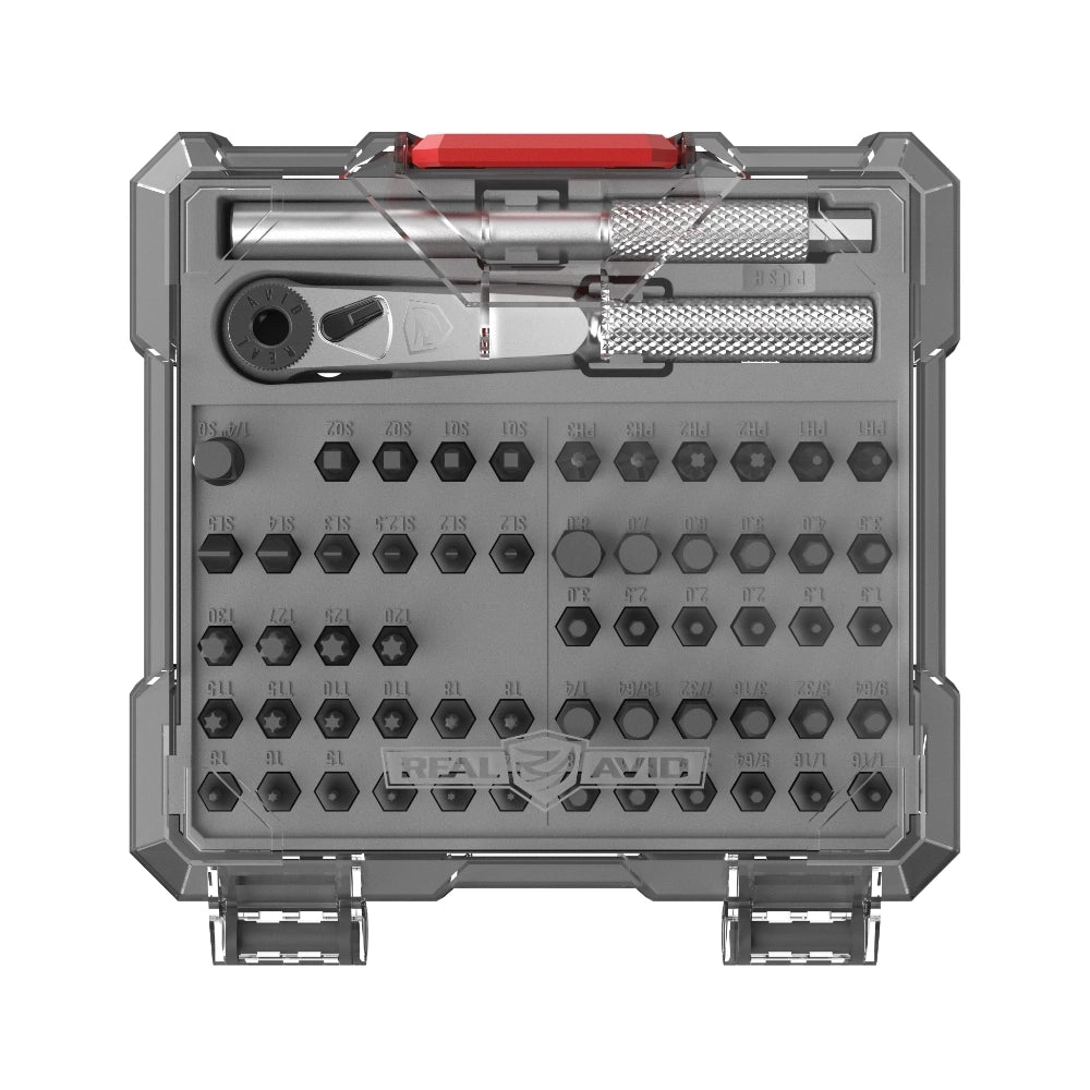 Real Avid - Gunsmithing Tools X3 Driver 57-Piece Bit Set - 56 bits - AVX3GBS57