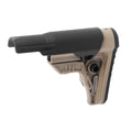 UTG Pro - Stock Mil-Spec AR15 Ops Ready S4 - QD Mount - Polymer - FDE - RBUS4DMS