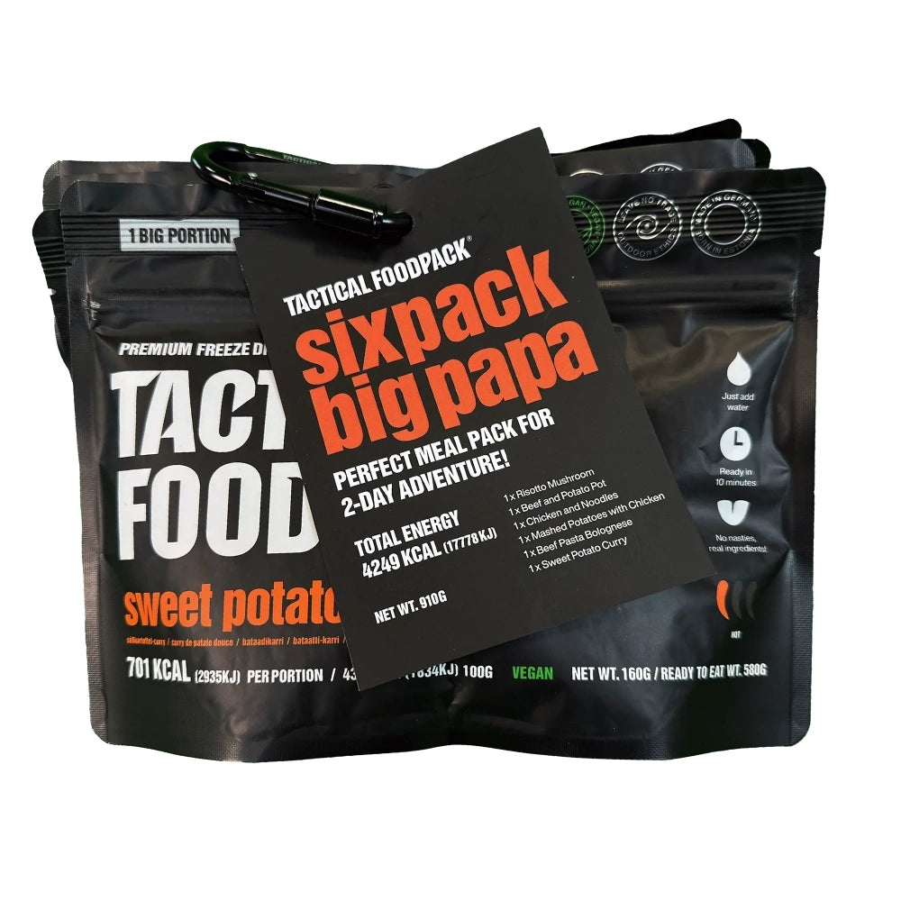 Tactical Foodpack - Freeze-Dried Meal Kit Sixpack Big Papa - 4249 kcal - C0023