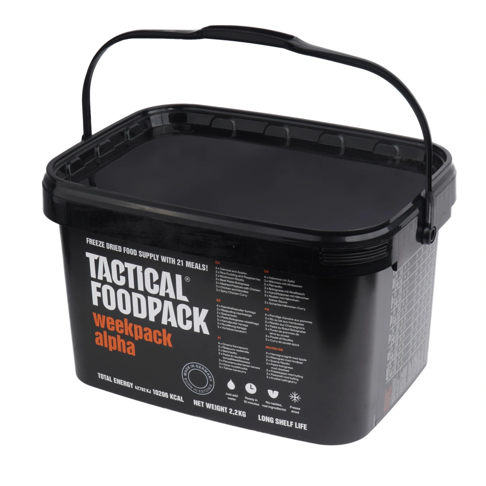 Tactical Foodpack - Freeze-Dried Meal Kit Weekpack Alpha - 10,206 kcal - C0001