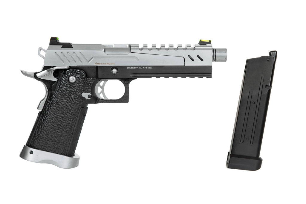 Hi-Capa 5.1 Split Side Pistol Replica - Black / Chrome