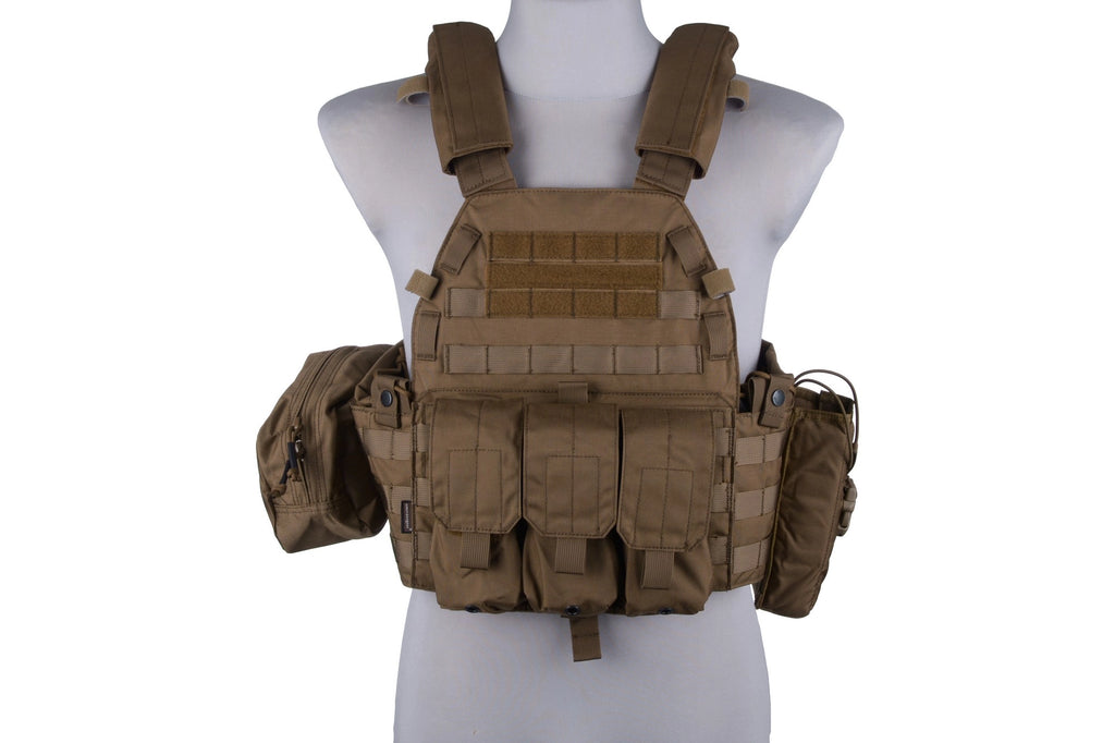 94K Plate Carrier M4 Tactical Vest - Coyote Brown