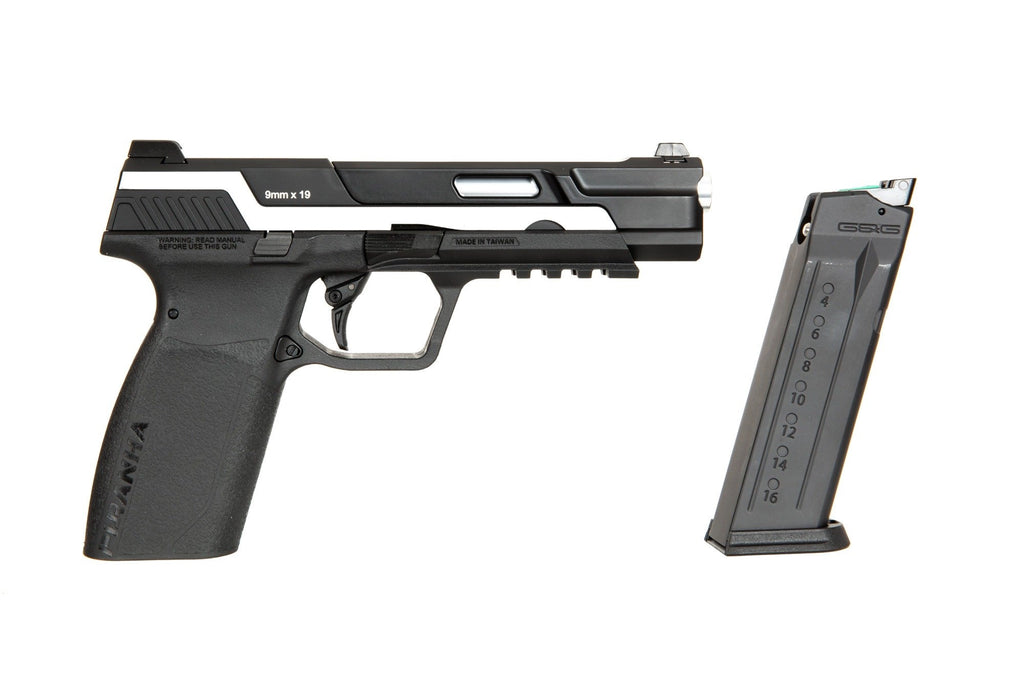 Piranha MK I pistol replica - silver