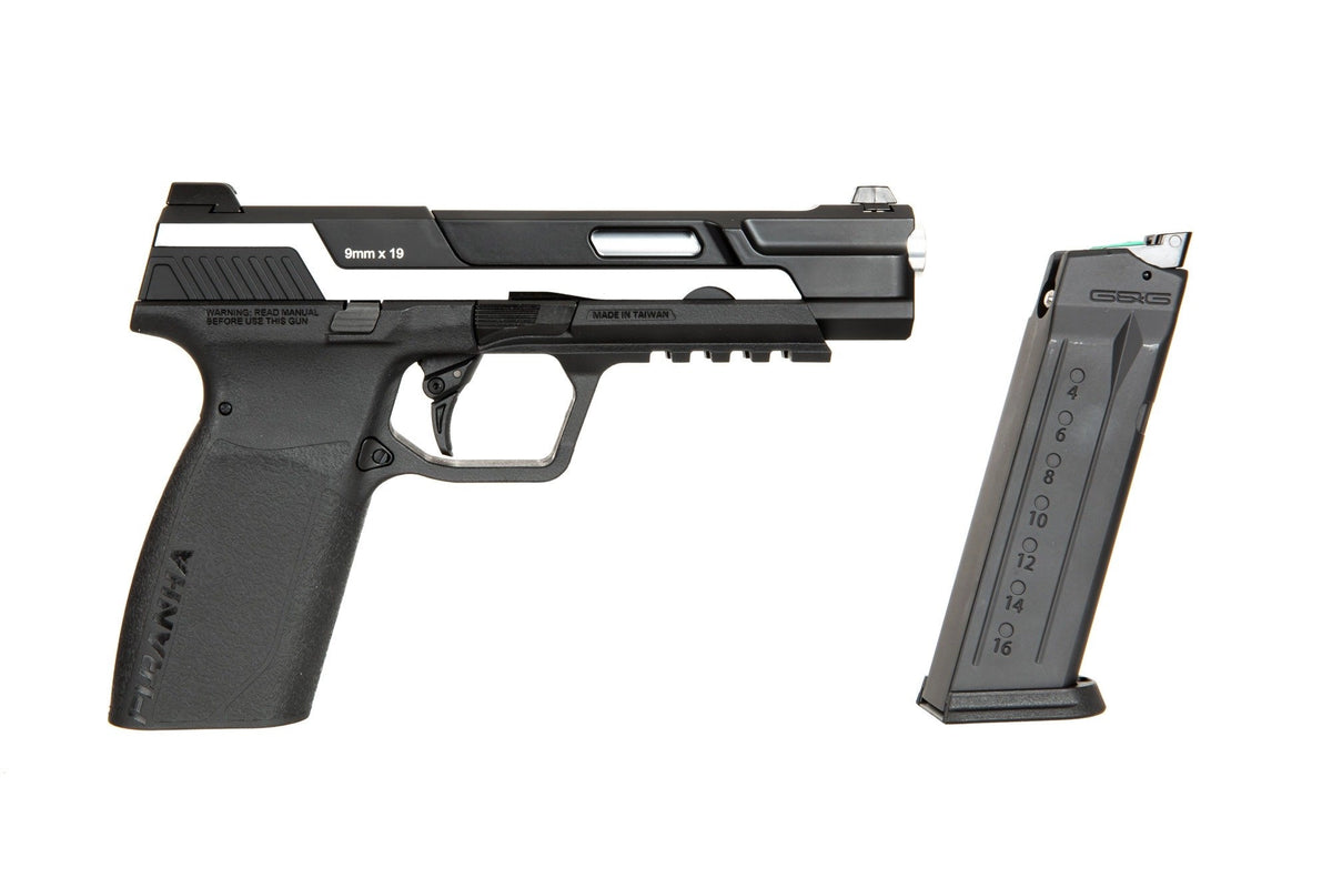 Piranha MK I pistol replica - silver