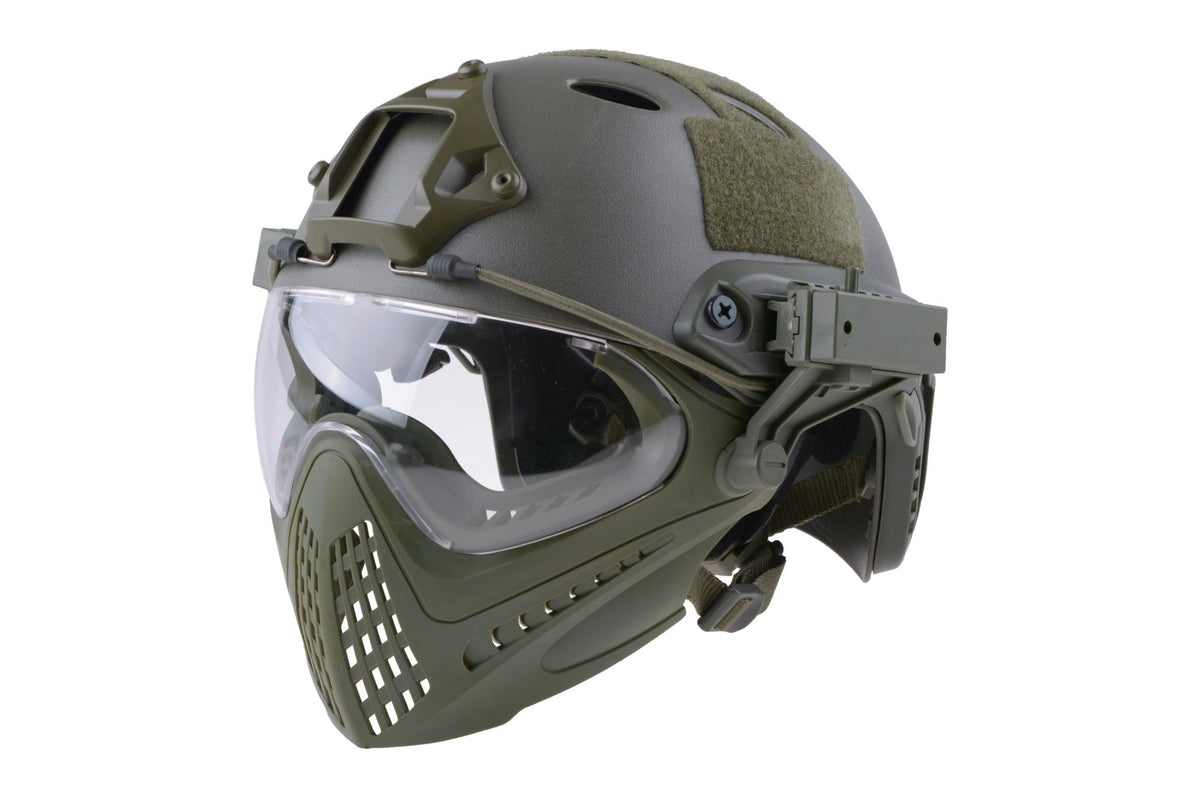 FAST PJ Piloteer helmet replica - olive green (OUTLET)