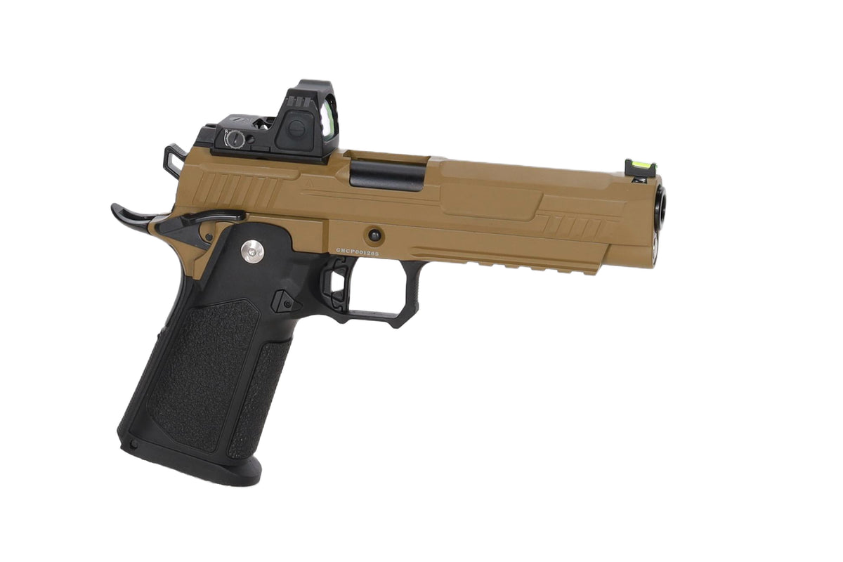Arcturus Hi-Capa Vanguard 5" GBB Pistol (Optics Ready/Kolimator ARS-1) - Half-Tan