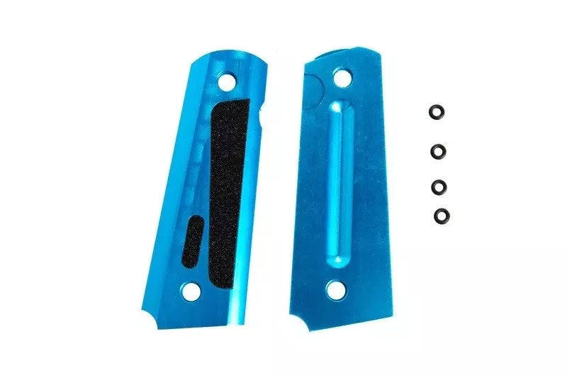 TYPE B alu grip panels for Colt 1911 - blue