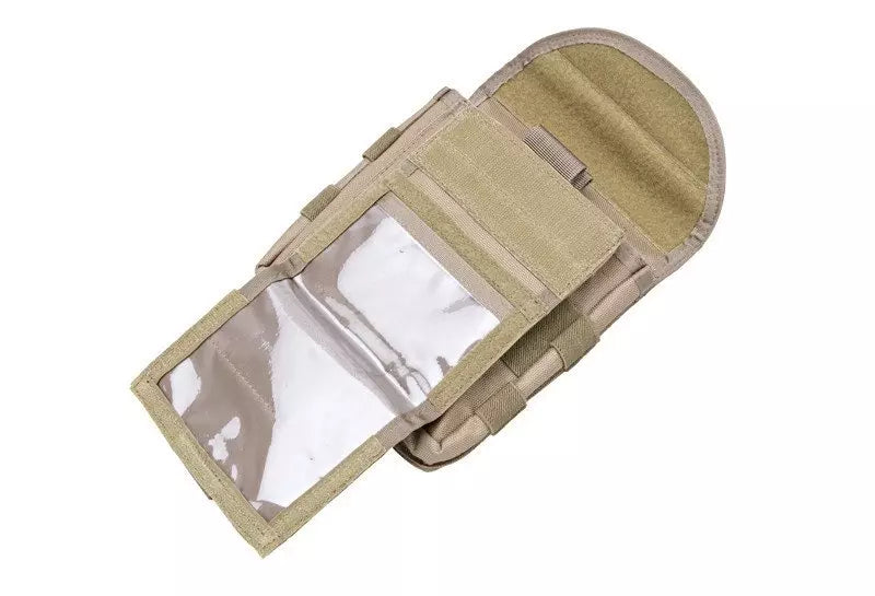 Administration panel with map pouch - sand