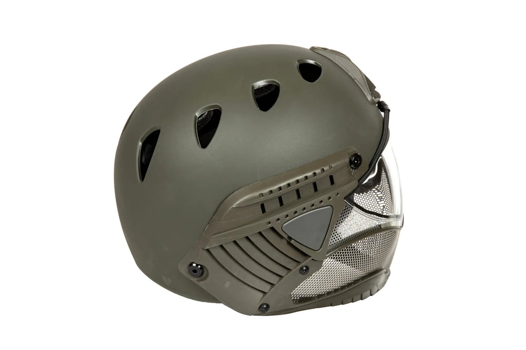 Full Face First Helmet -Green