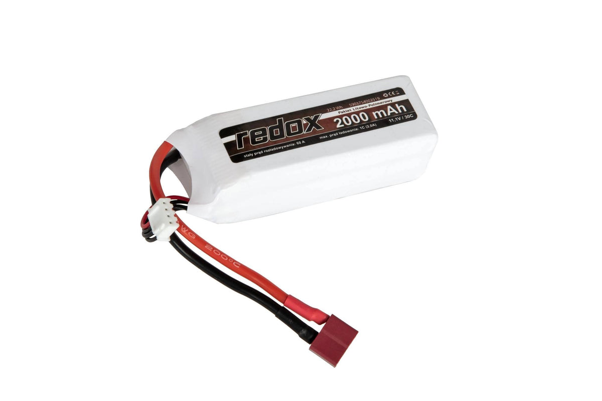 Redox LiPo 2000 mAh 11.1V - Brick - Deans