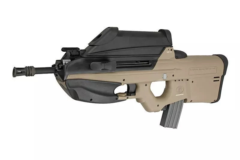 FN F2000 assault rifle replica with scope - tan