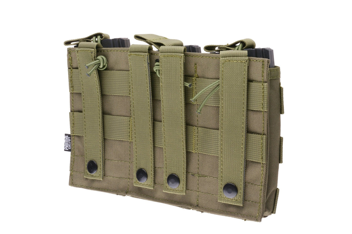 Triple Open I Pouch for AK/M4/G36 Magazines - Olive Drab