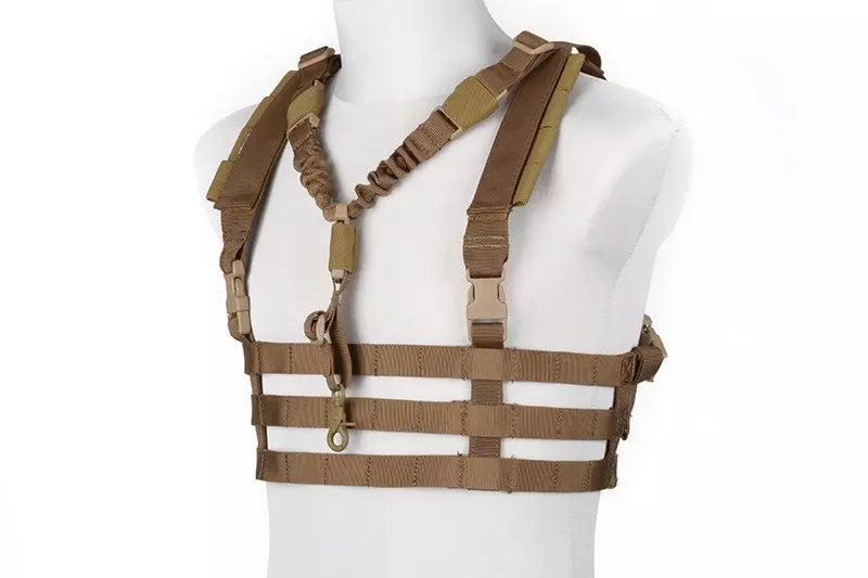 Tactical Low Profile Chest Rig type vest - Coyote Brown