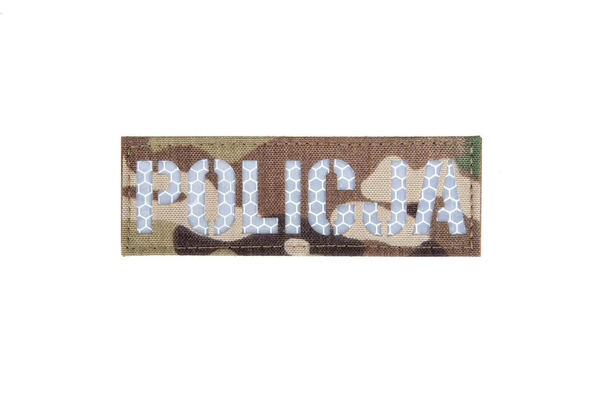 POLICE Reflective badge - Multicam