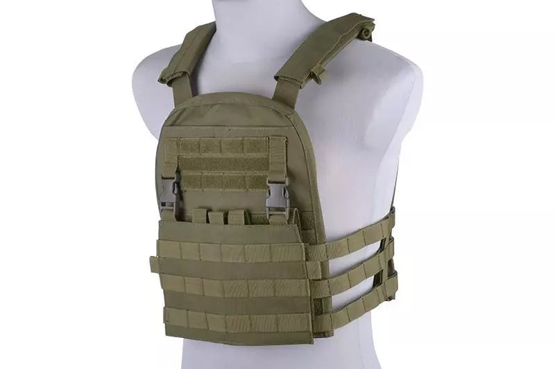 Plate Carrier w/ Removable Panel Tactical Vest - Olive Drab
