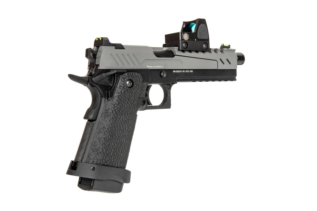 Hi-Capa 5.1 Split Side Pistol Replica - Grey / Black (with BDS Sight)