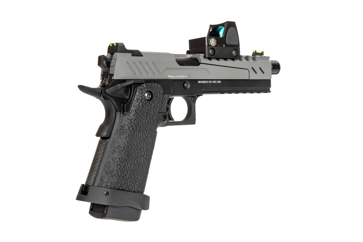 Hi-Capa 5.1 Split Side Pistol Replica - Grey / Black (with BDS Sight)