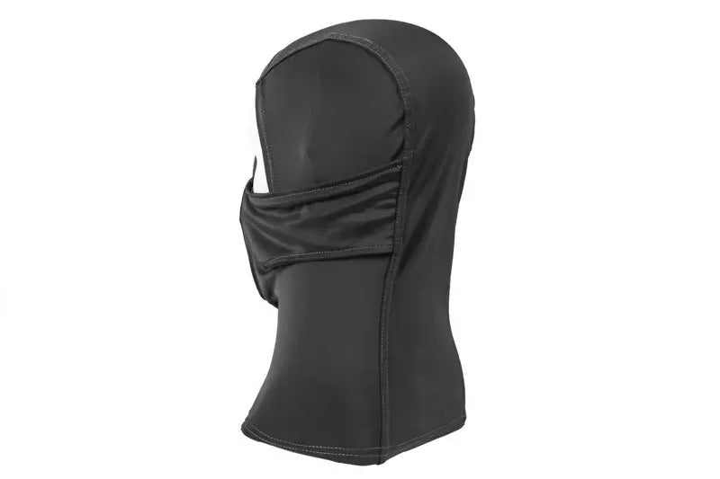Thermoactive balaclava with steel mask - black