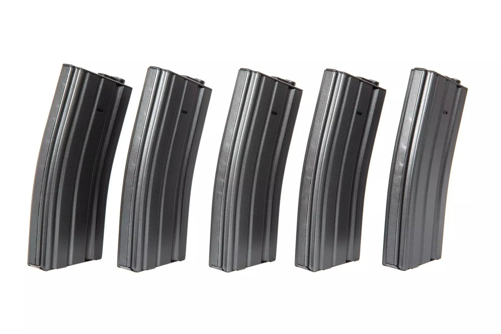 Set of 5 Hi-Cap 300 BB M4/M16 Magazine - Gray