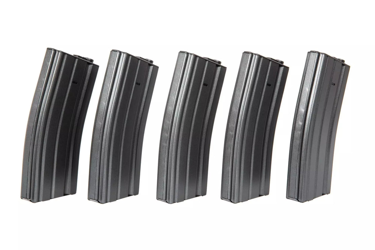 Set of 5 Hi-Cap 300 BB M4/M16 Magazine - Gray
