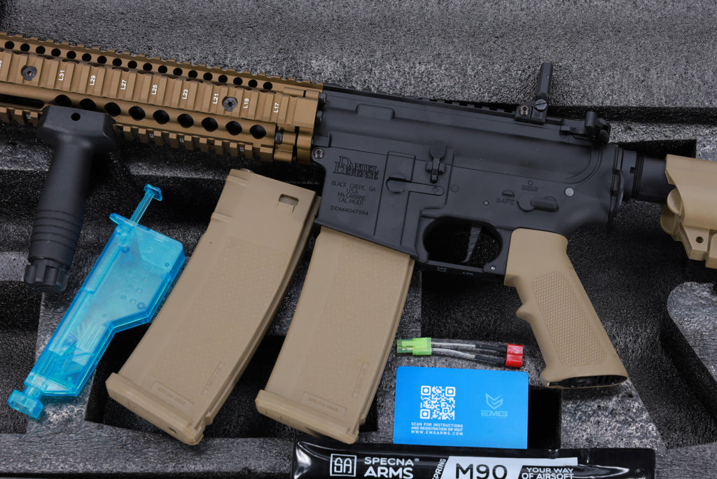 Specna Arms Daniel Defense® MK18 SA-E19 EDGE™ HAL 2 ETU Gen. 2 Chaos Bronze airsoft Carbine
