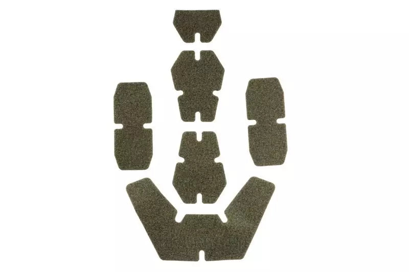 Velcro sticker set for helmets - olive green