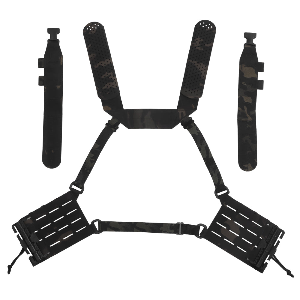 Wosport ARC Multicam Black Chest Rig Set