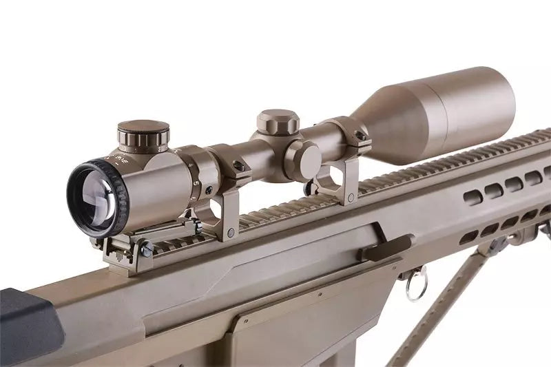 SW-013 sniper rifle replica with scope and bipod - tan