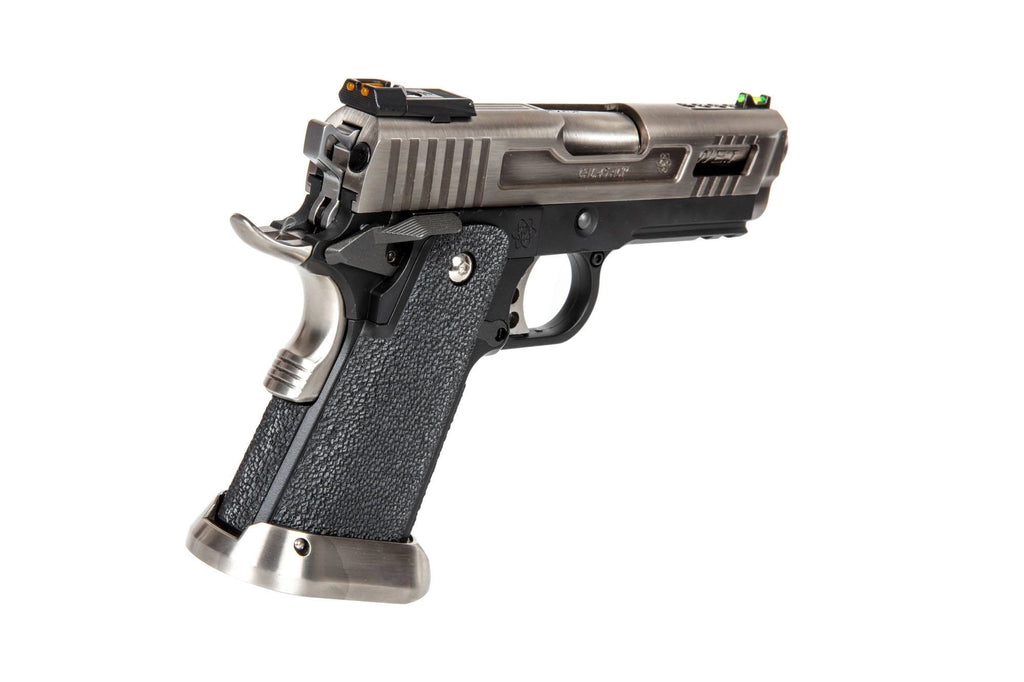 Hi-Capa 3.8 Force “Velociraptor” (Full Auto) Pistol Replica - Silver