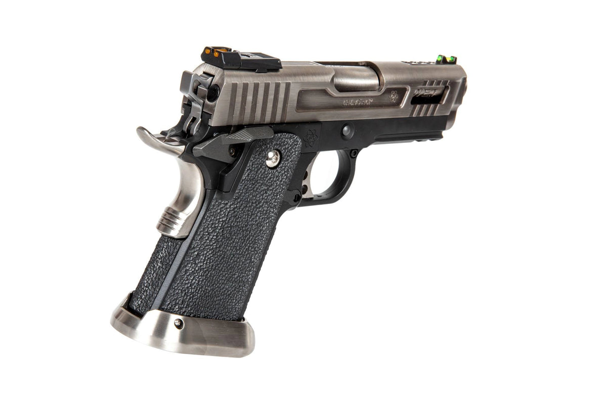 Hi-Capa 3.8 Force “Velociraptor” (Full Auto) Pistol Replica - Silver