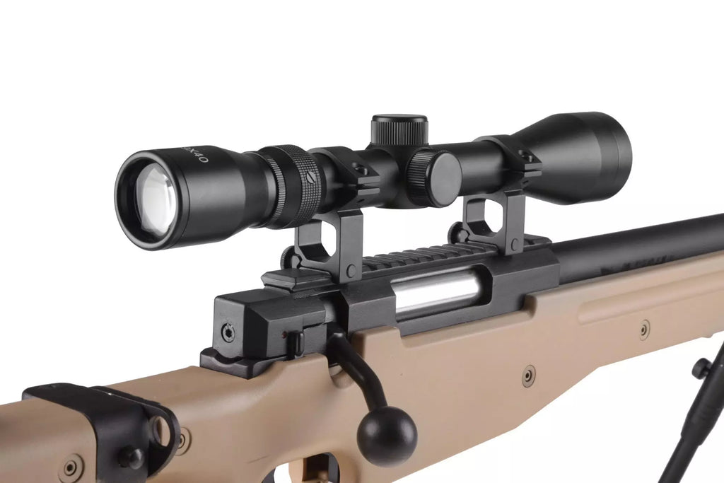MB08A sniper rifle replica - with scope and bipod - tan
