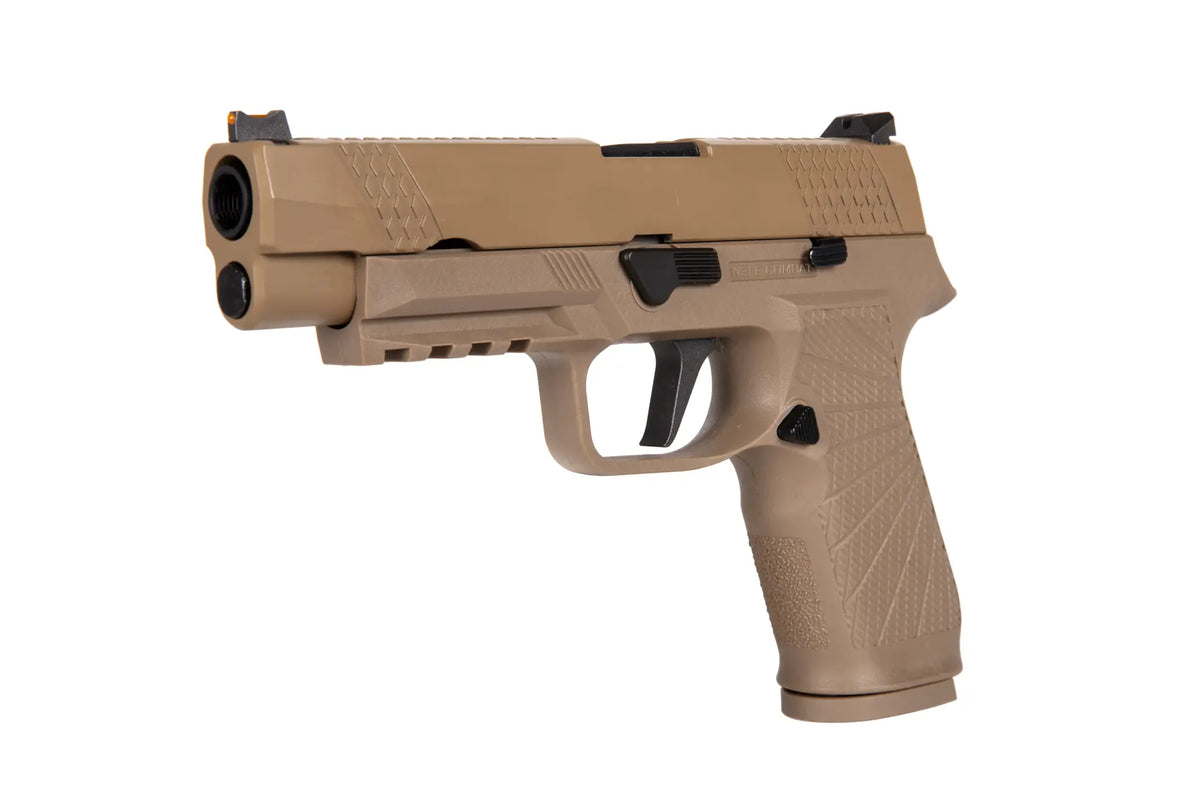 WE F17 Green Gas Pistol replica TAN