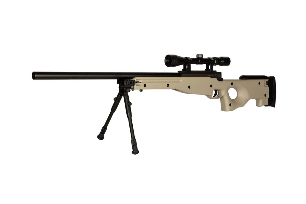 Warrior I Sniper Rifle Replica (with bipod and scope) - Tan