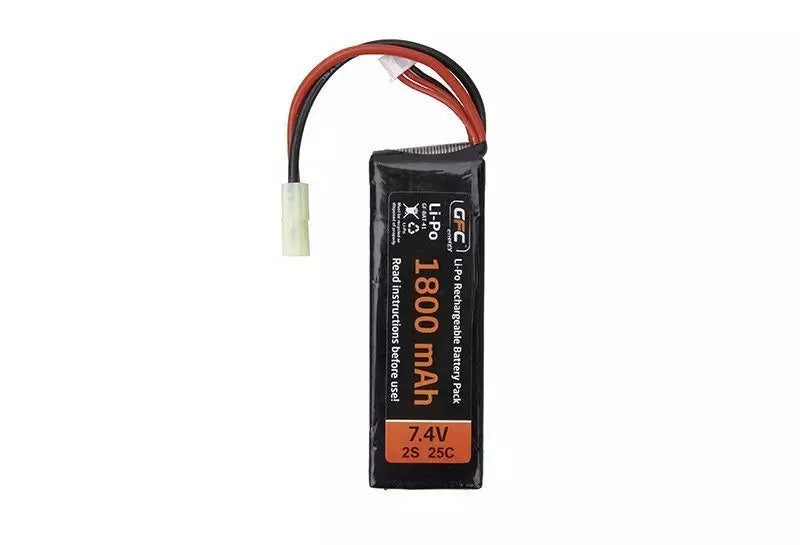 LiPo battery 7.4V 1800mAh 25/45C