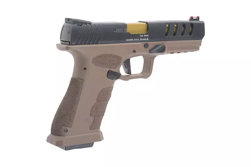 Shark Full Auto CO2 Pistol Replica - Black/Tan