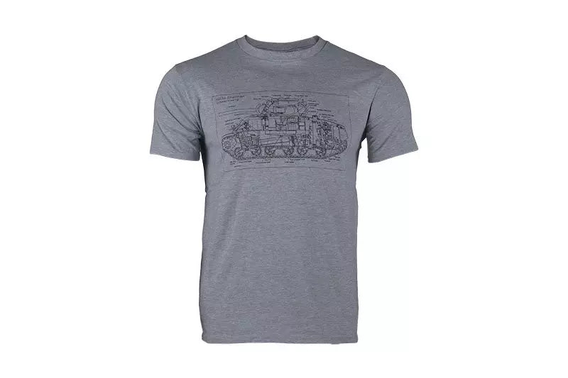 Military Culture T-Shirt - Type C - Compet Grey