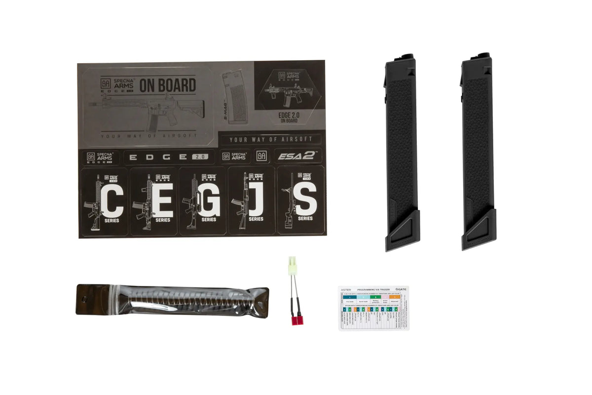 SA-X02 EDGE 2.0 GATE ASTER submachine airsoft gun - Black (OUTLET)