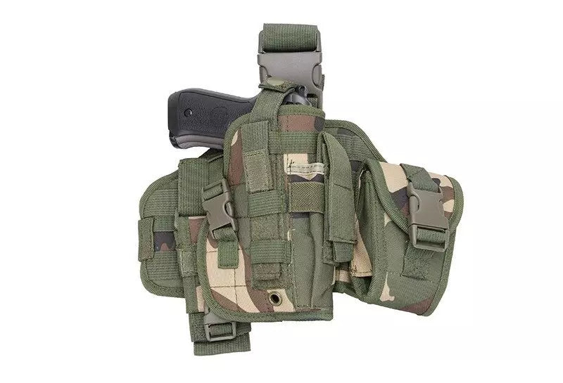 Modular leg panel with holster