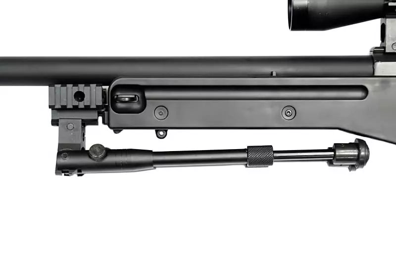 Warrior I  sniper rifle replica (with scope and bipod) - black