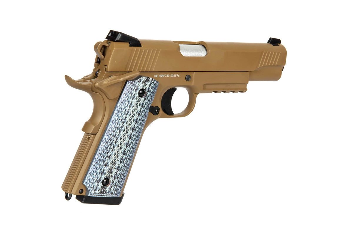 Airsoft Pistol Double Bell CQBP 739 CO2 Tan