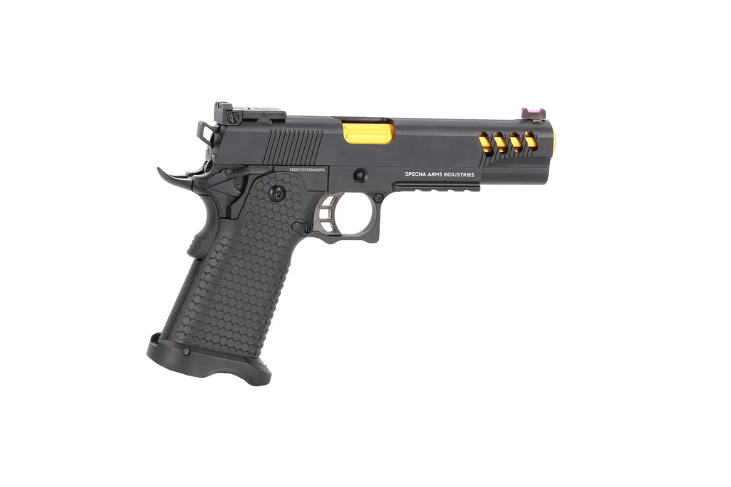 Specna Arms Hi-Capa SA-VGP08 VAPOR GBB Pistol - Black and Gold